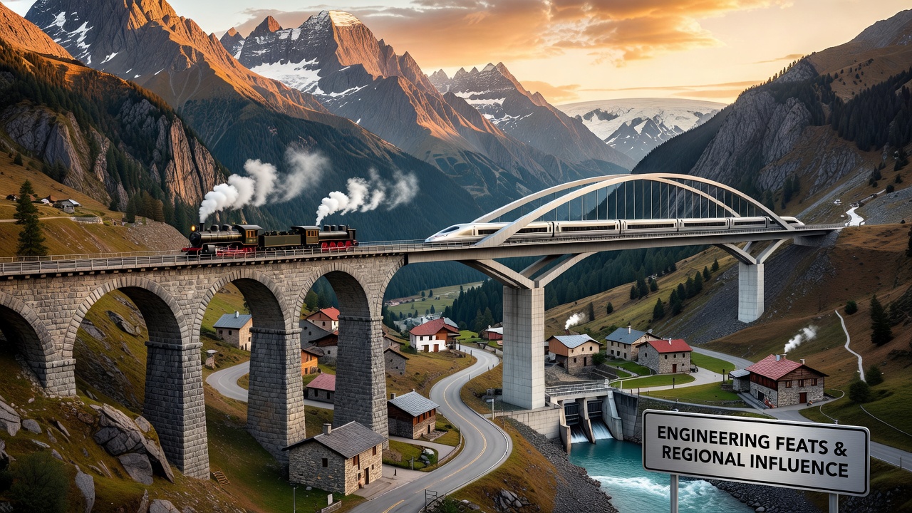 Engineering Feats Along Historic Mountain Tracks and Their Lasting Regional Influence